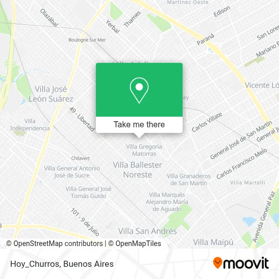 Hoy_Churros map