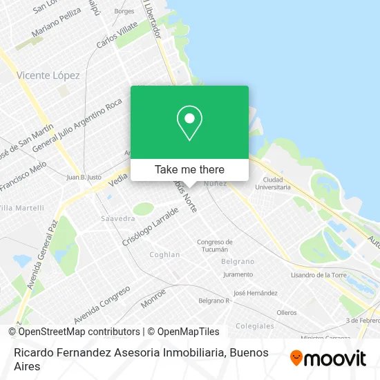 Ricardo Fernandez Asesoria Inmobiliaria map