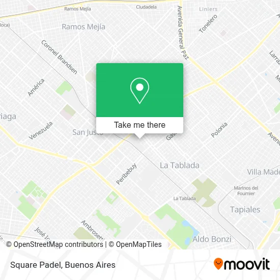 Square Padel map