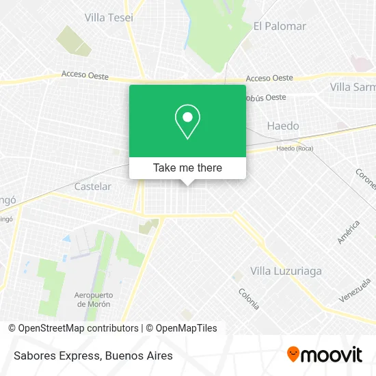 Sabores Express map