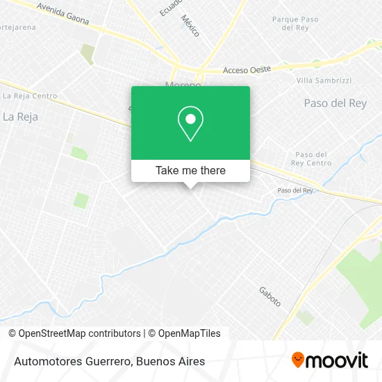 Automotores Guerrero map