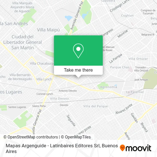 Mapas Argenguide - Latinbaires Editores Srl map