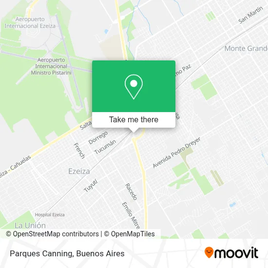 Parques Canning map
