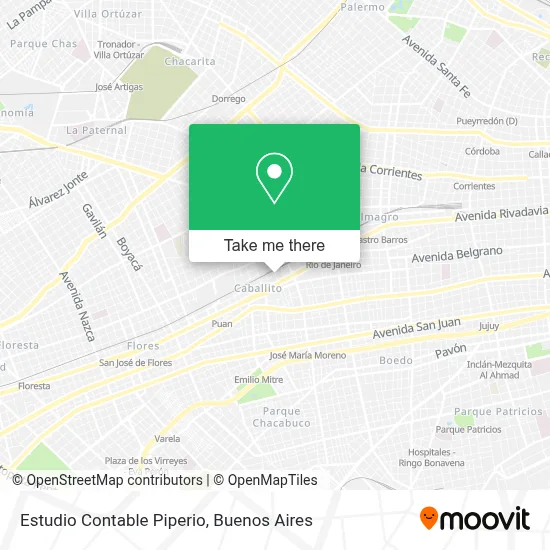 Estudio Contable Piperio map