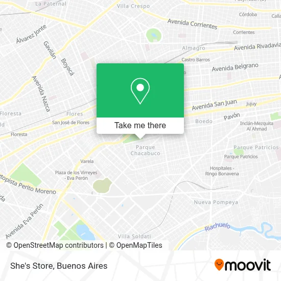 She's Store map