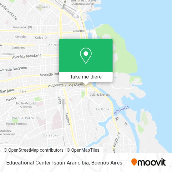 Educational Center Isauri Arancibia map