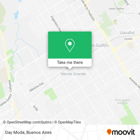 Day Moda map