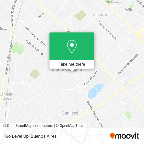 Go Level Up map