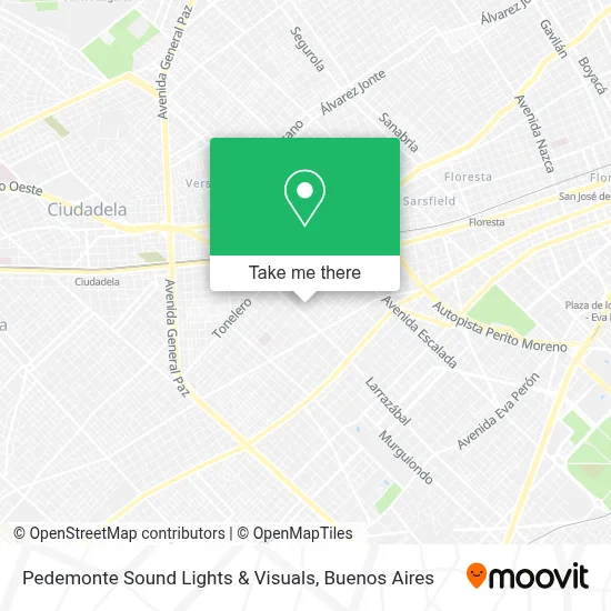 Pedemonte Sound Lights & Visuals map
