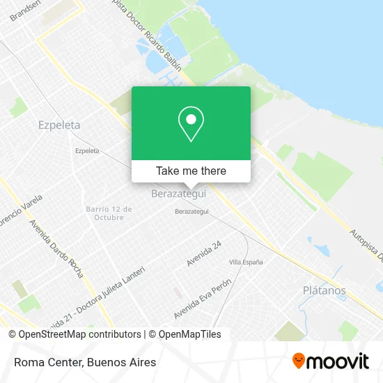 Roma Center map