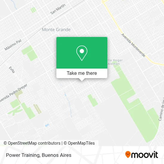 Power Training map