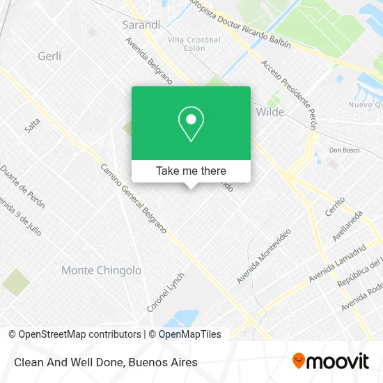 Clean And Well Done map