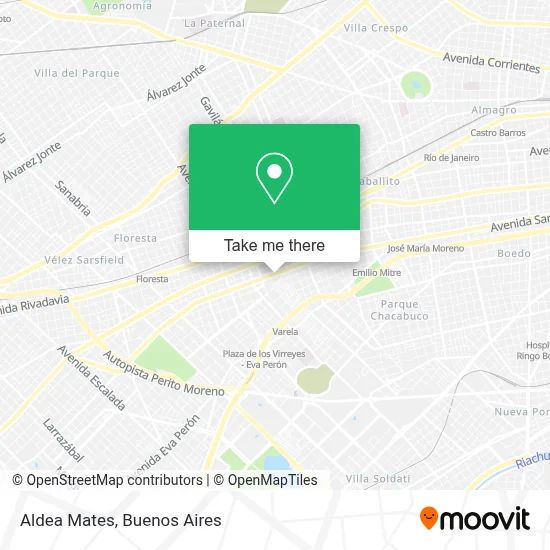 Aldea Mates map