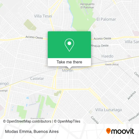 Modas Emma map