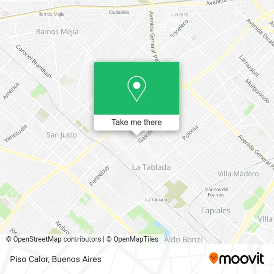 Piso Calor map