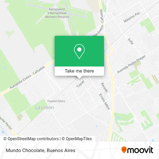 Mundo Chocolate map