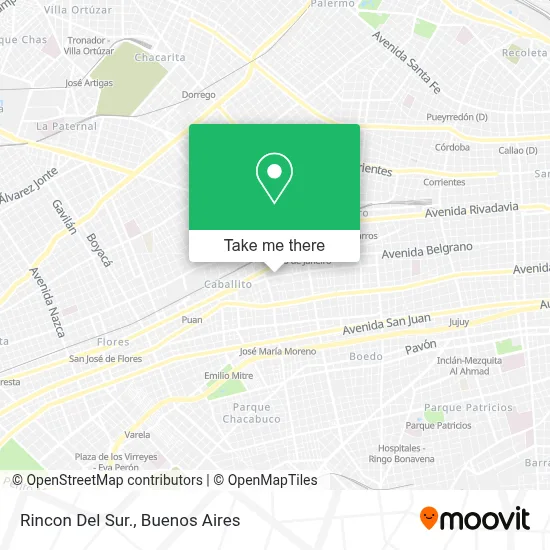 Rincon Del Sur. map