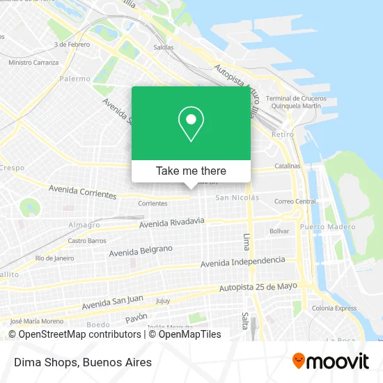 Dima Shops map