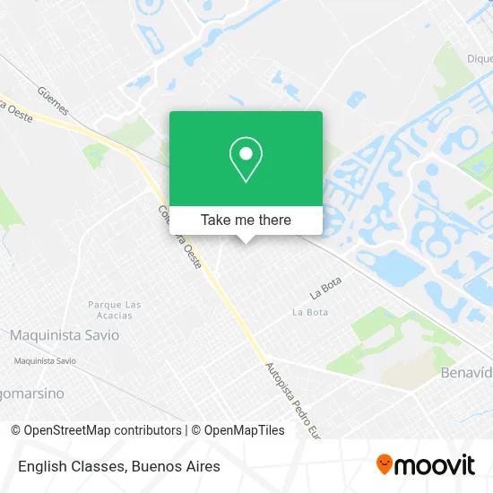 English Classes map