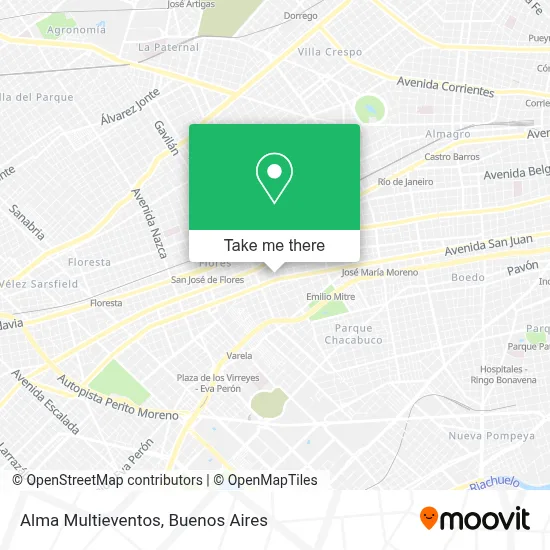 Alma Multieventos map