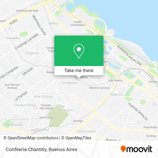 Confiteria Chantilly map