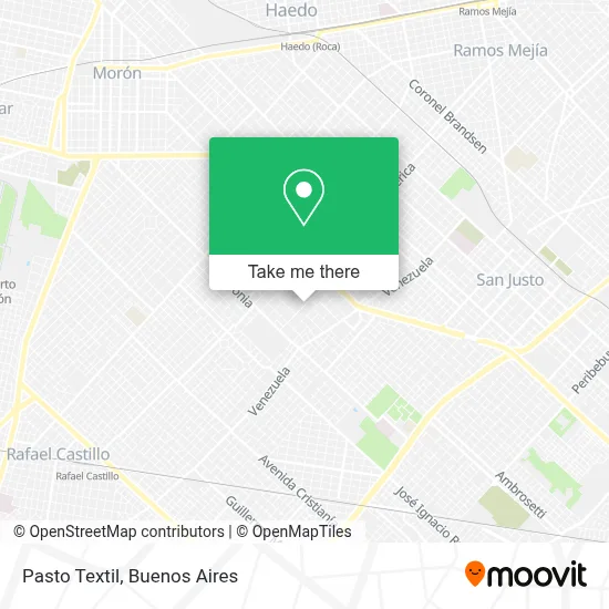 Pasto Textil map