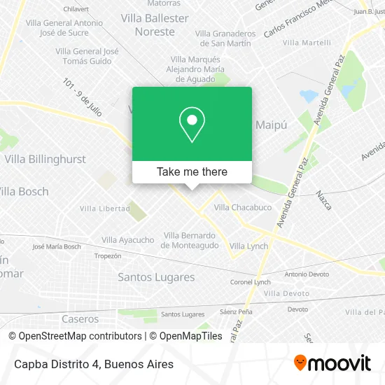 Capba Distrito 4 map
