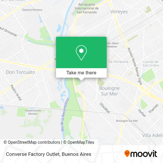 Converse Factory Outlet map