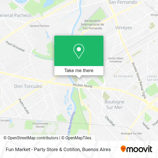 Fun Market - Party Store & Cotillon map