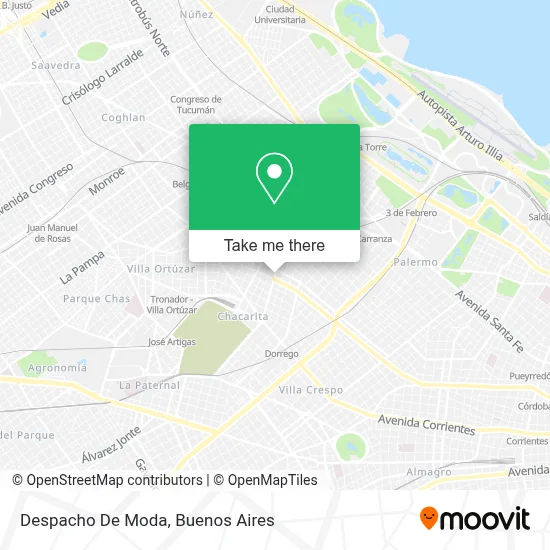 Despacho De Moda map