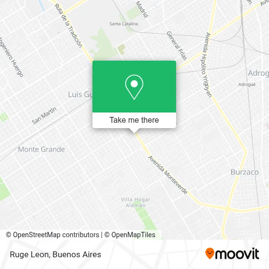 Ruge Leon map