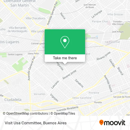 Visit Usa Committee map