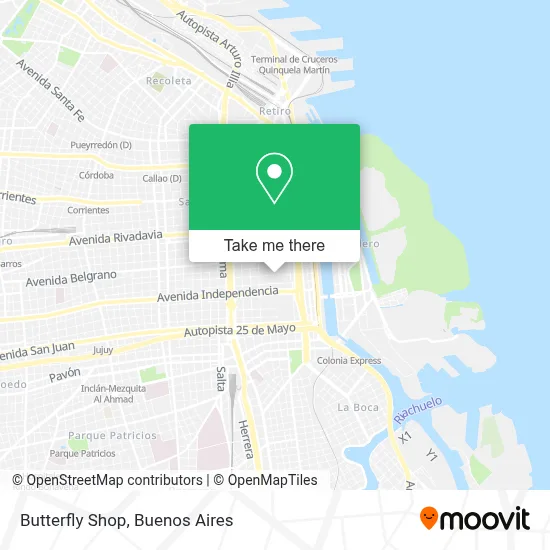 Butterfly Shop map