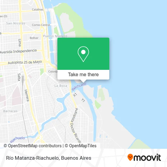 Río Matanza-Riachuelo map