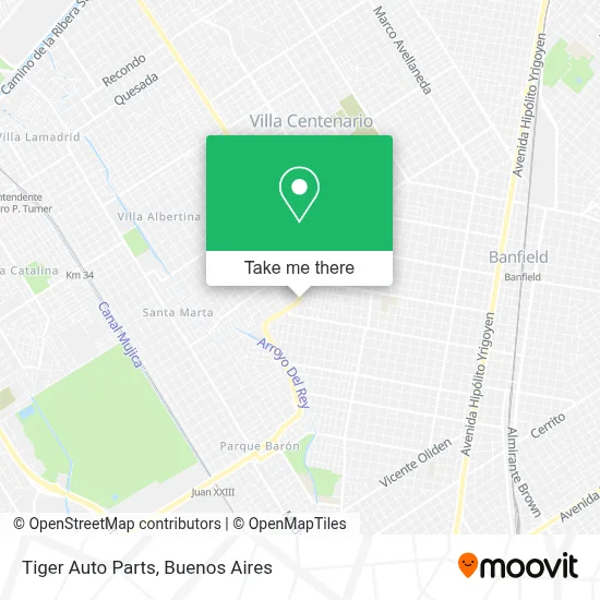 Tiger Auto Parts map
