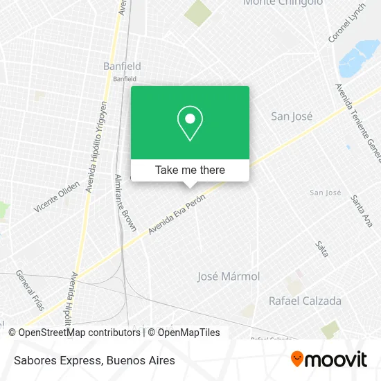 Sabores Express map