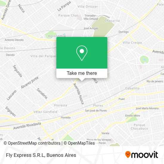 Fly Express S.R.L map