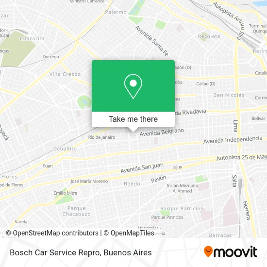 Bosch Car Service Repro map