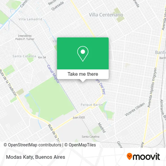 Modas Katy map