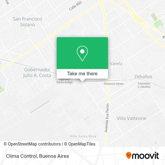 Clima Control map