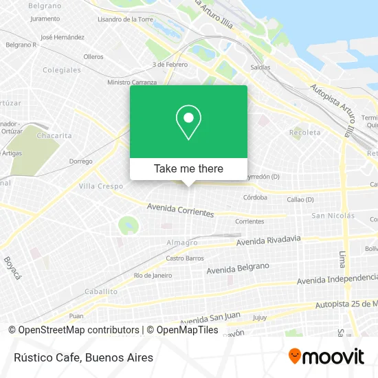 Rústico Cafe map