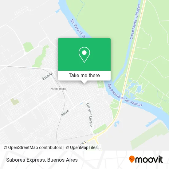 Sabores Express map