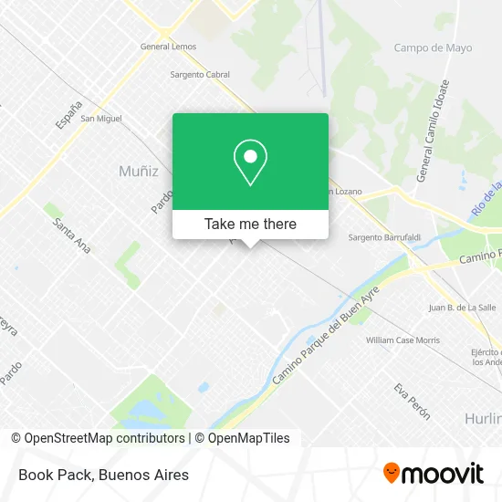 Book Pack map