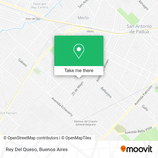 Rey Del Queso map