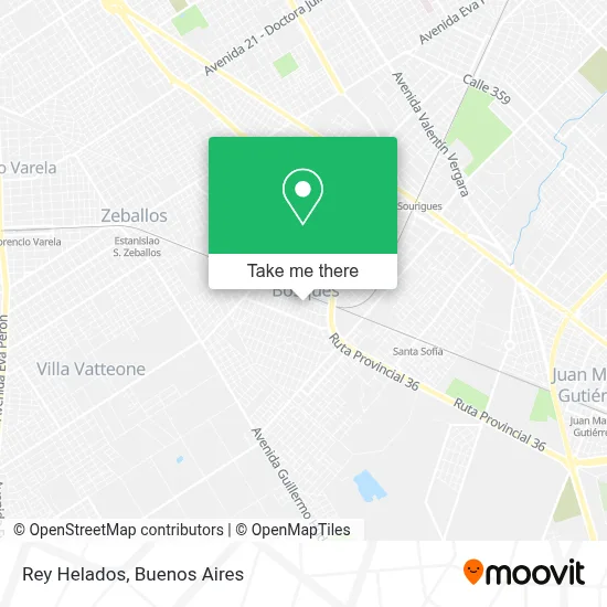 Rey Helados map