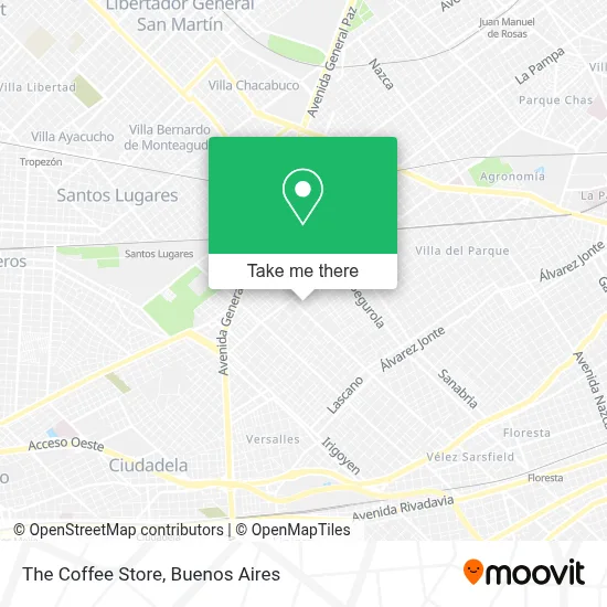 The Coffee Store map