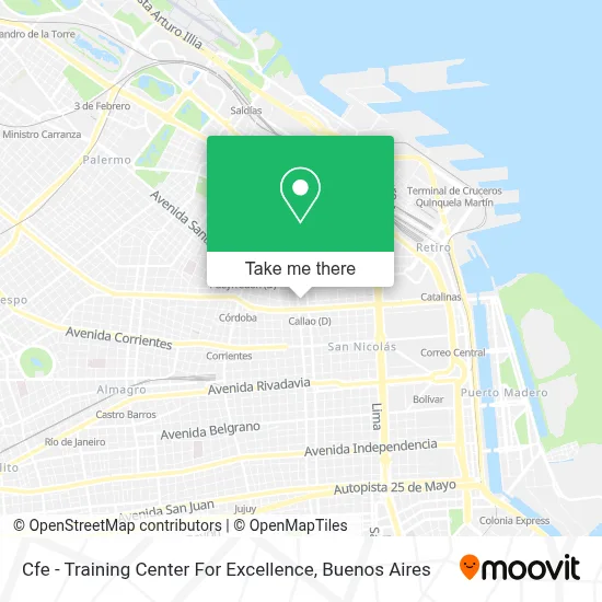 Cfe - Training Center For Excellence map