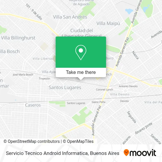 Servicio Tecnico Android Informatica map