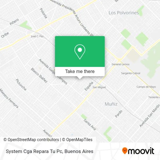 System Cga Repara Tu Pc map