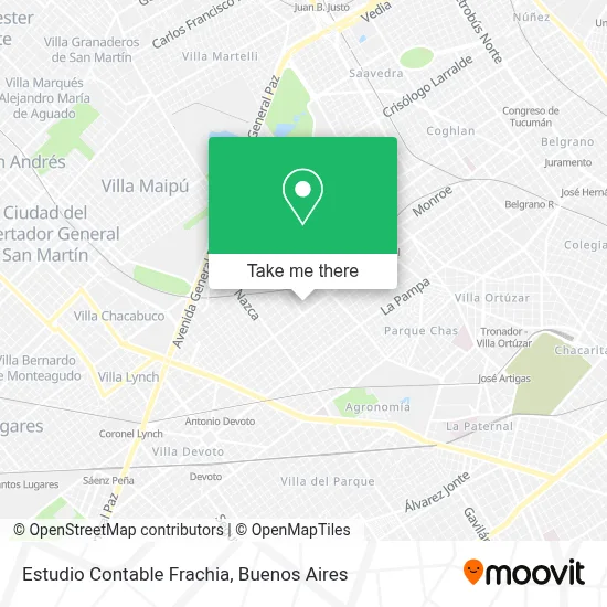 Estudio Contable Frachia map